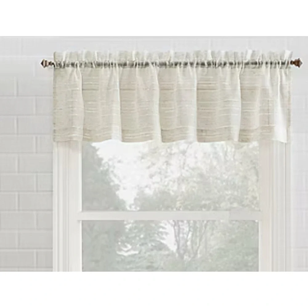 54x14 Rod pocket Valance, Teagan No 918 , Linen 14